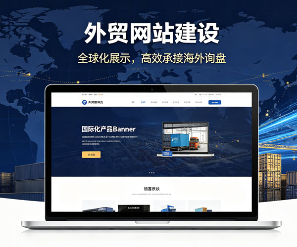 外贸网站建设配图